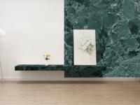 SH STONE Vente en gros Dalle de pierre frittée en marbre Verde Alpi mat 1200x2800mmx6mm pour projets de murs et sols de SPA, sauna et salle de bain