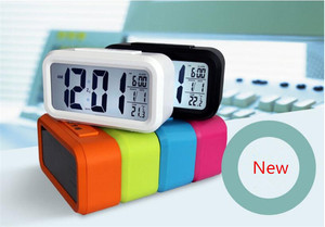 Relojes de Escritorio Electrónicos con Alarma LED Digital, Relojes de Mesa LCD con Calendario, Reloj Despertador con Temperatura - Product Image 2