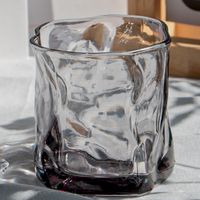 Tasse à eau durable pour la maison, mug en cristal, fabricant, vintage, thé, café, créatif, verre gris, tasse à boire