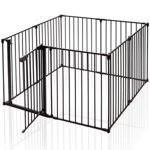Bebé de puerta de seguridad de protección de la cerca retráctil plegable super ampliala puerta del bebé de la <span class=keywords><strong>escalera</strong></span> - Product Image 5