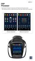 Tesla Vertical 10.4 Inch Android 14 Car Stereo Wireless CarPlay Android Auto Peningkatan Suara untuk Ford Kuga Escape C-max 2013-2018