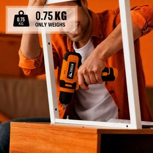 Perceuse à percussion électrique <span class=keywords><strong>sans</strong></span> <span class=keywords><strong>fil</strong></span> 8V personnalisable, 10 mm, avec batterie au lithium, boîte à outils, vitesse variable, kit de perçage OEM - Product Image 6