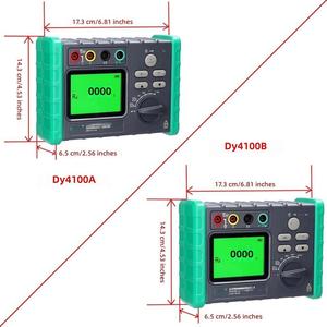 DY4100ADY4100B Medidor Digital de Resistencia de Puesta a Tierra de Alta Precisión, Multímetro de Voltaje, Megohmetro, Voltímetro IP55 - Product Image 6