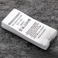 Étiquettes de Vêtement Imprimées Personnalisées 100 % Polyester Coton, Étiquettes d'Entretien pour T-shirts Sous-vêtements Accessoires et Sacs