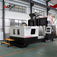 Centre d'usinage CNC à double colonne 5 axes GMB2016 Centre d'usinage à portique CNC 2 mètres Machine de gravure et de fraisage CNC Fanuc