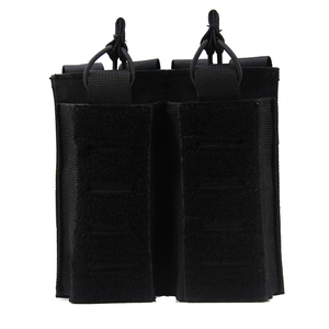 Poche à double chargeur tactique PALS, découpe laser Molle, étui de ceinture pour paintball, étui à munitions élastique - Product Image 6
