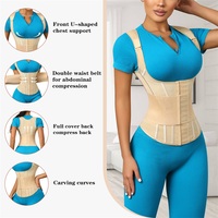 Corset amincissant intégral à double ceinture, gaine sculptante pour le ventre, entraîneur de taille