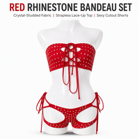 Tenue de danse exotique, ensemble de lingerie sexy dos nu, costumes de strip-teaseuse pour soirée privée, spectacle de pole dance.