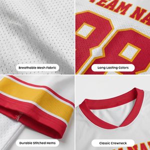 Camiseta de fútbol personalizada para mujer, personalizada con nombre y número, estilo streetwear, cuello redondo, morado, dorado, 88 - Product Image 6