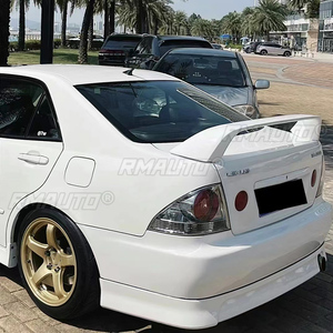 Pour Lexus IS200 Altezza 1998 1999 2000 2001 2002, becquet arrière de coffre de style GT en FRP noir brillant et fibre de carbone véritable de haute qualité - Product Image 4