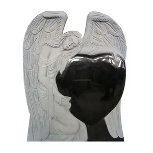 Granite Tombstone Good Design Simple Marble White Pure Angle Statue Tombstones And Monuments For Graves