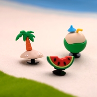 Logo Mobil Kustom Baru Desain Anime 3D PVC Kartun Anak-Anak Permainan Olahraga Pantai Musim Panas Makanan Hewan Gantungan Sepatu untuk Sepatu