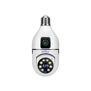 2mp HD V380PR0 앱 가정용 보안 카메라 ip 360 도 VR 파노라마 무선 와이파이 램프 전구 카메라