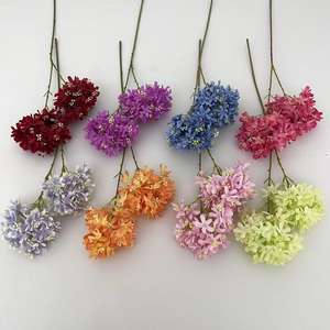 Décoration de couloir de cérémonie de mariage, photographie, maison : 2 têtes de fleurs artificielles d'<span class=keywords><strong>hortensia</strong></span> étoilé - Product Image 1