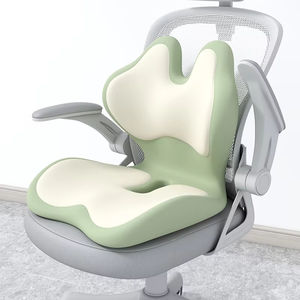 Coussin de soutien orthopédique pour chaise de bureau, coussin de soutien lombaire, ensemble de coussins en mousse à mémoire de forme pour le coccyx, soulagement de la douleur au dos, coussin de siège de voiture - Product Image 1