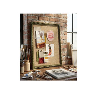 Tableau d'affichage décoratif en liège perlé pour photos et notes, panneau mural pour la maison et le bureau