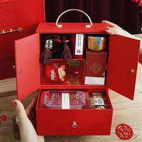 Maßgefertigte Wiederverwendbare Recycelbare Kerzen-Geschenkbox Samt-Schubladenbox mit Eigenem Logo Mehrschichtige Geschenkbox