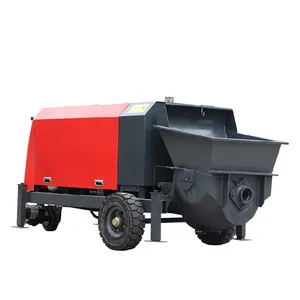 蒂加尔机器小型便携式抹灰机遥控汽车手动拖车印度迷你混凝土泵待售