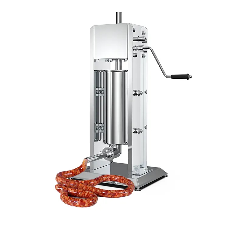 Commercial salami sausage casing making stuffer filler machine