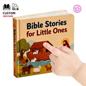 Impression de livre de journalisation biblique d'apprentissage pour enfants avec couverture rigide personnalisée, histoire de Jésus, livre de tableau pour enfants - Product Image 1