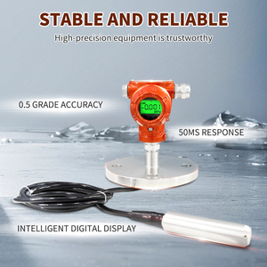 חיישן מפלס מים טבול חסין פיצוץ תעשייתי של JVLER 4-20mA RS485 משדר מפלס מתכת עמיד למים עם צג LCD - Product Image 4