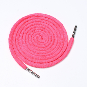 Wholesale 100% Cotton Drawstring <strong>Cord</strong> New 5mm 6mm Round with Metal Tips and 10mm Flat for Hoodies Colorful <strong>Strings</strong> for Shoes - Product Image 4