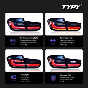 ไฟท้ายรถยนต์ TYPY สำหรับ BMW ซีรีส์ 3 F30 ปี 2013-2018 ไฟท้ายรถยนต์แบบ LED ไฟส่องสว่างเวลากลางวัน ไฟเลี้ยวแบบไดนามิก - Product Image 4