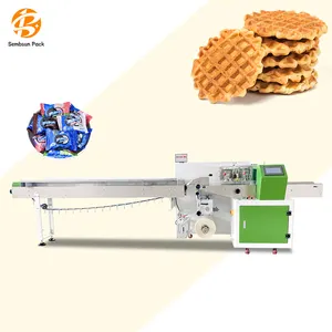 Multifunctional Pillow Flow Wrapping Tissue Soft Lemon Milk Bottle Automatic Packing Of Cookies Packaging Machine