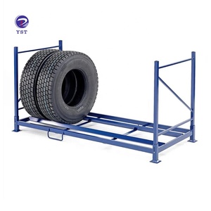 Heavy Duty Warehouse Industry Durable Stacking Pallet Truck Estante de almacenamiento de neumáticos de metal - Product Image 1