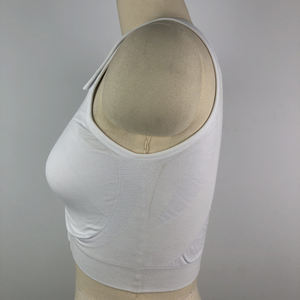 Tốt Nhất Thoải Mái Căng Cao Cotton Cắt Bỏ Vú Áo Ngực Liền Mạch Không Dây Zip Phía Trước Đóng Cửa Bài Phẫu Thuật Vú Hỗ Trợ Crop Top - Product Image 4