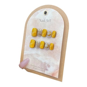 Mayorista Proveedor Hecho A Mano Oro Navidad Copo De Nieve Prensa <span class=keywords><strong>Uñas</strong></span> Corto Francés Ojo De Gato Nail Art Designs - Product Image 6