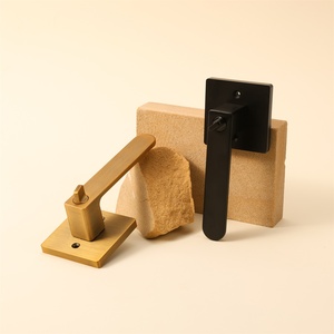 Bisagra de esquina cuadrada premium de 3.5 pulgadas de cobre puro satinado para puerta de cocina, accesorio de herraje para gabinete con cierre lento pequeño - Product Image 2