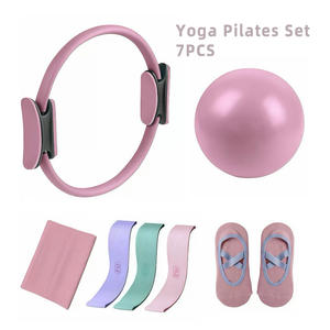 Kit de Pilates de Primera Calidad, Set de Pilates para Entrenamiento en Casa, Set de Calcetines de Pilates Antideslizantes, Equipo para <span class=keywords><strong>Principiantes</strong></span>, Portátil - Product Image 3