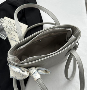 Fashionable and minimalist designer single shoulder crossbody bag <b>handbag</b> bow <b>scarf</b> tote bag - Product Image 2