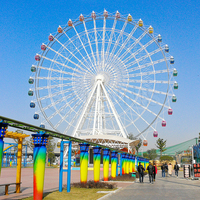 Parc d'attractions familial, attraction touristique, équipement de parc d'attractions extérieur, grande roue géante de 66 m, fabricant