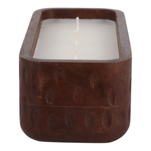 Candela Profumata alla Vaniglia Terra Luna 18 Oz in Contenitore di Legno, Candela Decorativa a Colonna per Uso Interno Domestico - Product Image 3
