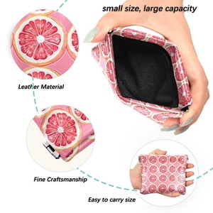 Wholesale Mini Change Purse Wallet Women's Genuine Leather <b>Key</b> Chain Coin Bag Zipper Small Pouch Wallet - Product Image 2