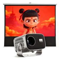 YDH-A10 1280*720P le dernier modèle H713 Projecteur 4K 600lm 2.4G/5G Wifi Correction automatique de la distorsion trapézoïdale 30-200 pouces Android 11