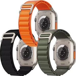 Correa de reloj <span class=keywords><strong>Original</strong></span> Nylon Alpine Loop <span class=keywords><strong>para</strong></span> <span class=keywords><strong>Apple</strong></span> IWatch Series Ultra 49mm 41 42 45 40 44, correa de tela deportiva con hebilla. - Product Image 2
