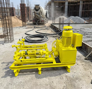 Bomba mezcladora de hormigón para ingeniería de construcción, bomba de inyección eléctrica sincronizada de doble bomba, bomba de transporte - Product Image 5