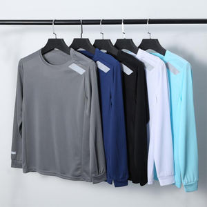 T-shirt en jersey pour hommes Slim Fitness respirant vert Polyester tissé caractère imprimé décontracté réfléchissant sportif - Product Image 3