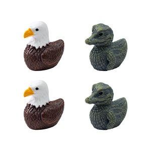 Miniaturas de Animales de Resina: Águila, Cocodrilo, Pato, Figuras Decorativas para Jardín, Acuario, Macetas y Manualidades - Product Image 6