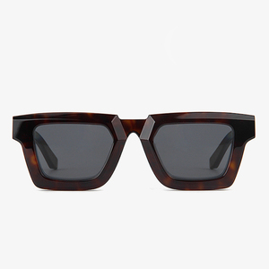 Lunettes de soleil polarisées ovales vintage unisexe surdimensionnées à monture plate, nouveau design de marque, avec garniture tridimensionnelle en diamant - Product Image 1