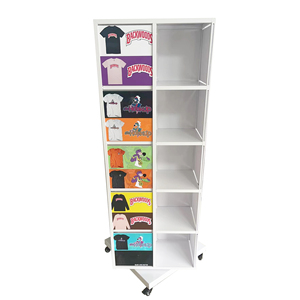 Custom Spin <strong>Rotate</strong> T Shirt Display Racks Rotation Revolve Clothing Store Display Rack for Clothing - Product Image 1