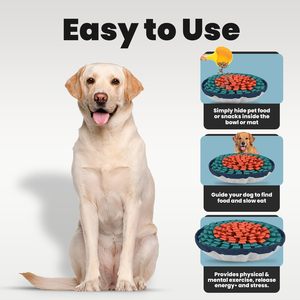 Nouveau style de tapis d'olfaction moderne, portable et pliable pour chats, en <span class=keywords><strong>feutre</strong></span>, à motif floral, pour l'entraînement et la distribution de nourriture dissimulée - Product Image 5