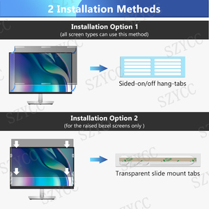 4 cách chống Peep máy tính riêng tư Màn hình Lọc 23.8 inch có thể tháo rời 16:<span class=keywords><strong>9</strong></span> Màn hình rộng màn hình chống chói ánh <span class=keywords><strong>s</strong></span>áng màu xanh lá chắn riêng tư - Product Image 5