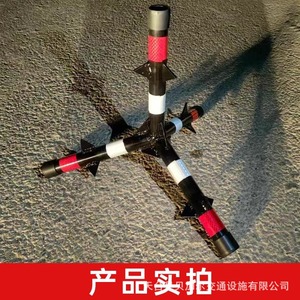 Trépied triangulaire en acier au carbone anti-explosion pour barrière de sécurité routière avec bande réfléchissante - Product Image 4