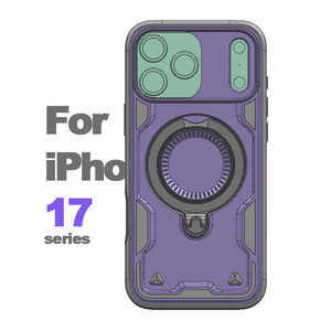 Bolsas y estuches para teléfono móvil Casetrong armadura a prueba de golpes Kickstand cubierta trasera magnética para <span class=keywords><strong>iPhone</strong></span> 17 Pro Max 17air S25 Edge - Product Image 1