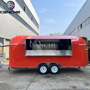 Carrito de Desayunos Móvil, Carrito de Helados, Camioneta de Comida de Acero Inoxidable, Carrito Multifuncional para Venta de Snacks - Product Image 2