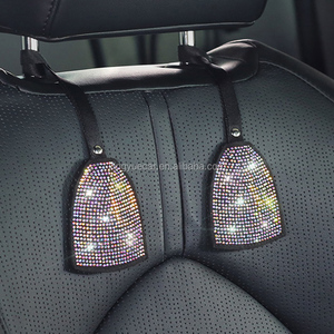 กระเป๋ารถซ่อน Headrest Hanger คลิปช้อปปิ้งกระเป๋าอุปกรณ์เสริม Coat เพชร Rhinestone Bling ที่นั่งรถ Hook - Product Image 3